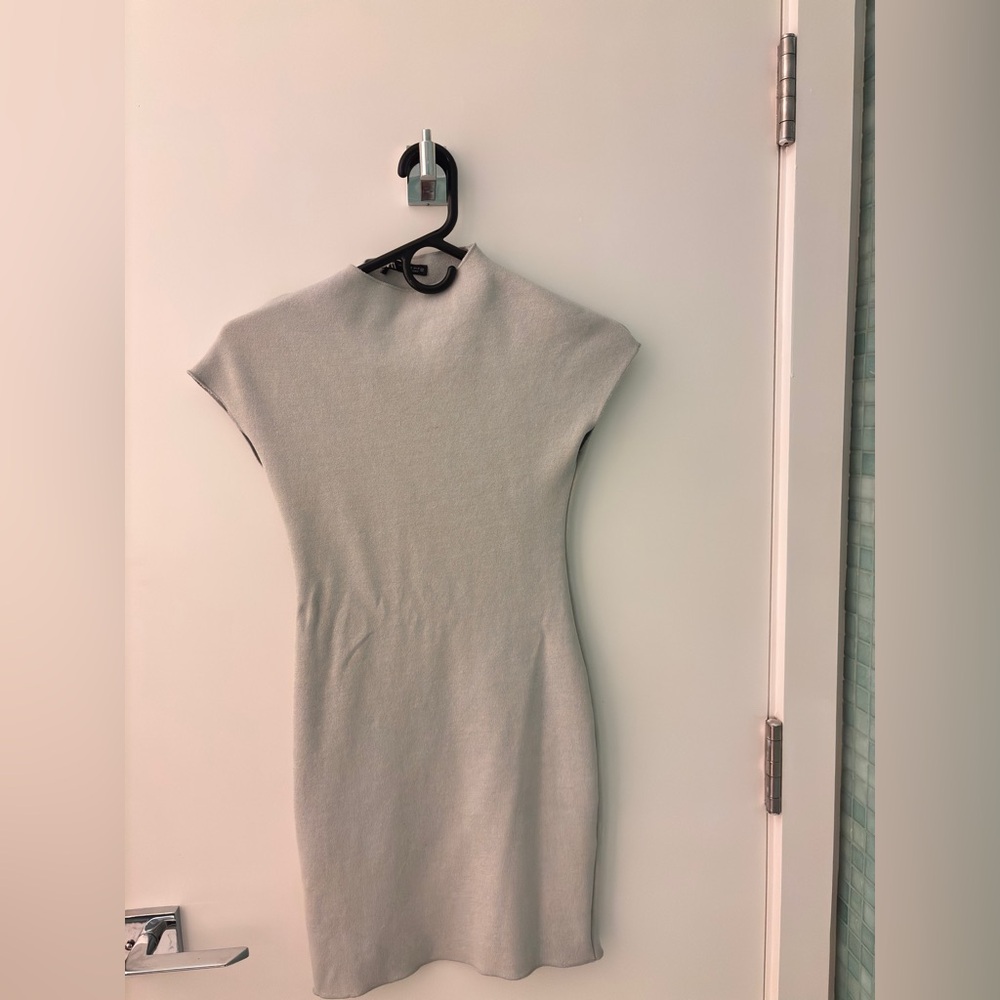 Zara Chic Gray Mini Dress